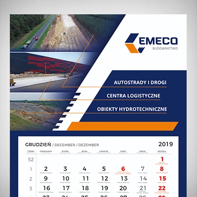 Kalendarz Trojdzielny Emeco2020