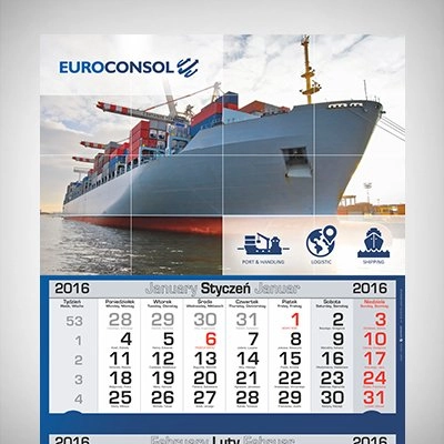 Kalendarz Trojdzielny Euroconsol