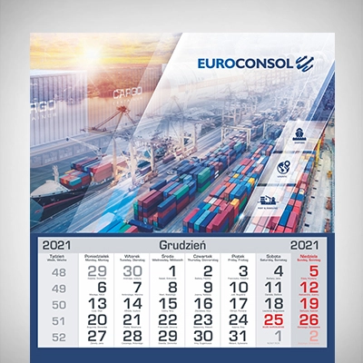 Kalendarz Trojdzielny Euroconsol