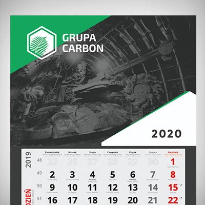 Kalendarz Trojdzielny Grupacarbon2020