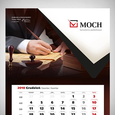 Kalendarz Trojdzielny Moch2019