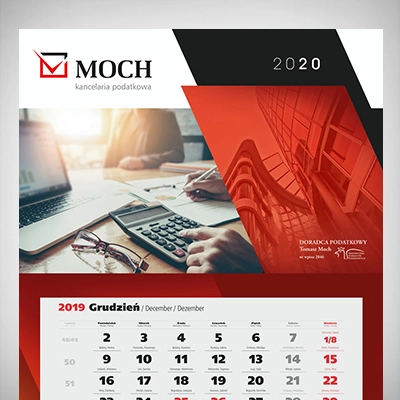 Kalendarz Trojdzielny Moch2020