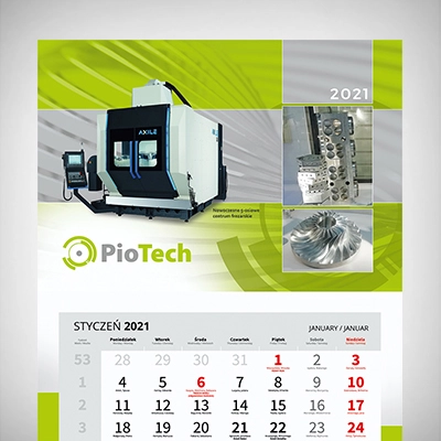 Kalendarz Trojdzielny Piotech2021