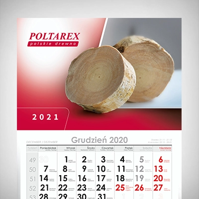 Kalendarz Trojdzielny Poltarex2021